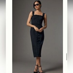 Anthropologie Black Mini Dress